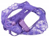 Фиолетовые трусики с вибропулей и пультом Crotchless Panty Thrill-Her, фиолетовый