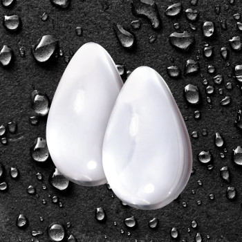 Большие прозрачные стеклянные вагинальные шарики Crystal Kegel Eggs